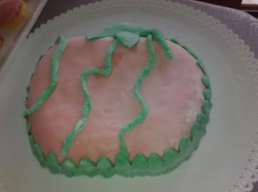torta in pasta di zucchero halloween